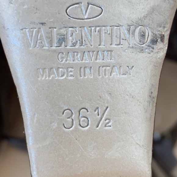 Valentino✨ Vintage Brown Bow Wedges - Picture 7 of 9